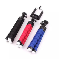 Uchwyt na telefon komórkowy elastyczny statyw trójnożny uchwyt na mobilny aparat telefoniczny Selfie Stand Monopod wsparcie Photo Remote Control 2